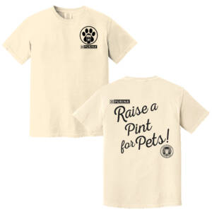 Nestle Raise a Pint for Pets Comfort Colors Unisex Pigment Dyed Short Sleeve Shirt – Ivory