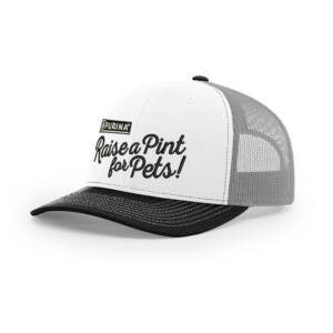 Nestle Raise a Pint for Pets Richardson Pro Crown Mesh Back Adjustable back cap – WhiteAluminumBlack