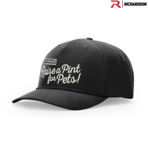 Nestle Raise a Pint for Pets Richardson Laser PERF Performance Rope Cap – Black