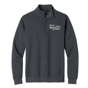 Nestle Raise a Pint for Pets Gildan Unisex Heavy Blend 1/4 Zip Sweatshirt – DarkHeather
