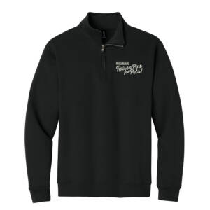 Nestle Raise a Pint for Pets Gildan Unisex Heavy Blend 1/4 Zip Sweatshirt – Black