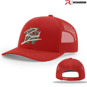 NS Band Richardson Pro Crown Mesh Back Adjustable back cap Solid-Red
