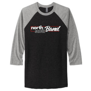 NS Band Next Level Tr-Blend Baseball Raglan Tee Unisex-Premium Heather/Black