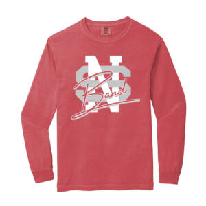 NS Band Comfort Colors Heavyweight Ringspun Long Sleeve Tee Unisex-Crimson