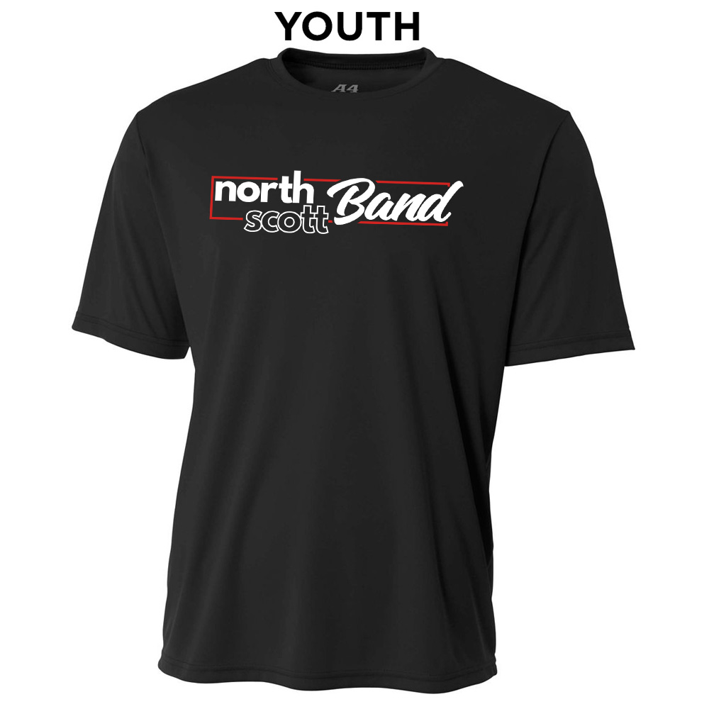 NS Band YOUTH Cooling Performance Tshirt-Black