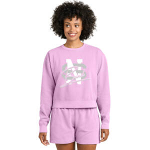 NS Band Comfort Colors Women’s Mid Length Crewneck Sweatshirt – Rose