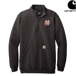 NS Band Carhartt Men Midweight 1/4 Zip Mock Neck Sweatshirt – Carbon Heather