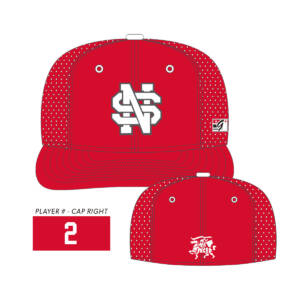 01. North Scott Baseball The Game Perforated GameChanger Cap-Red