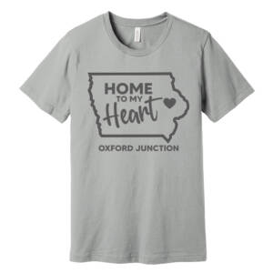 Oxford Junction Unisex Premium Short Sleeve Tee-Silver