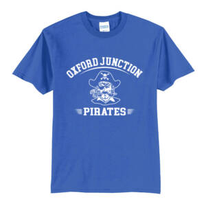 Oxford Junction Unisex Short Sleeve Tee-Royal