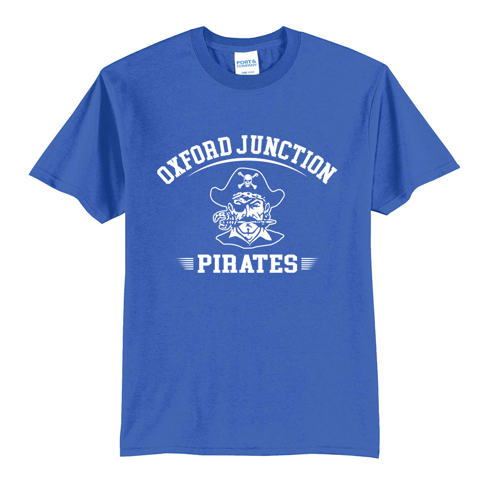 Oxford Junction Unisex Short Sleeve Tee-Royal