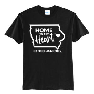 Oxford Junction Unisex Short Sleeve Tee-Black
