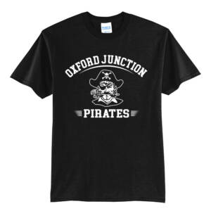 Oxford Junction Unisex Short Sleeve Tee-Black