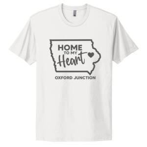 Oxford Junction Unisex Premium Short Sleeve Tee-White