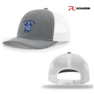 Oxford Junction Richardson Pro Crown Mesh Back Adjustable back cap Split-Heather Grey/White