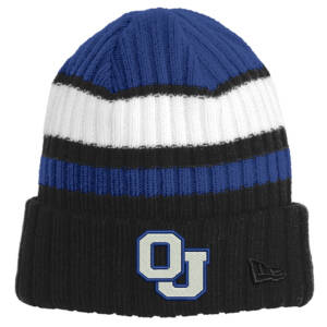 Oxford Junction New Era Ribbed Tailgate Beanie-Royal/Black/White