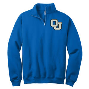 Oxford Junction JERZEES Nublend Unisex Cadet Collar Sweatshirt-Royal
