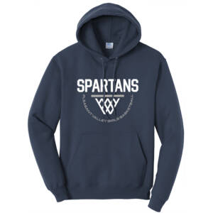 PV Girls Basketball Unisex Classic Core weight Cozy Pullover Hooded Sweatshirt – Navy