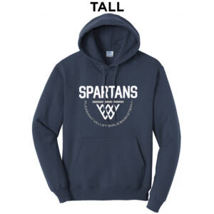 PV Girls Basketball TALL Classic Pullover Hooded Sweatshirt – Navy