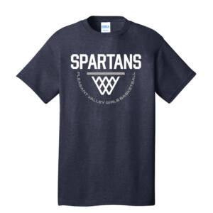 PV Girls Basketball Unisex Core Cotton Tee – HeatherNavy
