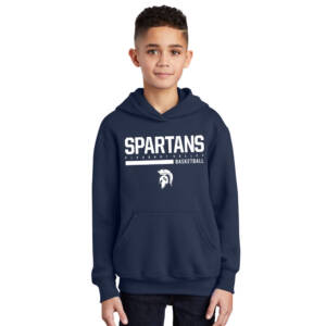 PV Girls Basketball  Youth Hooded Sweatshirt – Navy