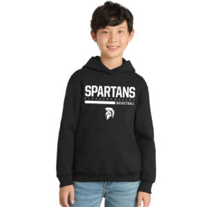 PV Girls Basketball Youth Hooded Sweatshirt – JetBlack