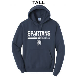 PV Girls Basketball TALL Classic Pullover Hooded Sweatshirt – Navy
