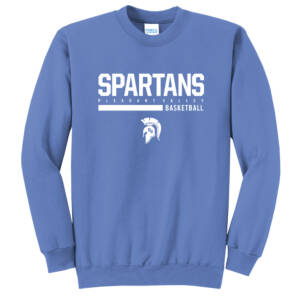 PV Girls Basketball Unisex Fleece Crewneck Sweatshirt-Carolina Blue
