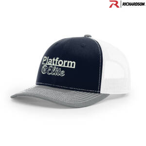 Platform Elite VB Richardson Pro Crown Mesh Back Adjustable back cap – NavyWhiteHeatherGrey