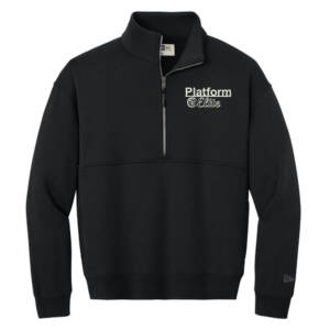 Platform Elite VB New Era Men Heritage Fleece 1/2 Zip – Black