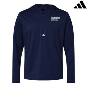 Platform Elite VB adidas Men’s Lightweight Quarter Zip Hooded Pullover – ColNavy