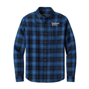 Platform Elite VB Eddie Bauer Men Long Sleeve Favorite Flannel Plaid Shirt – CobaltTartan