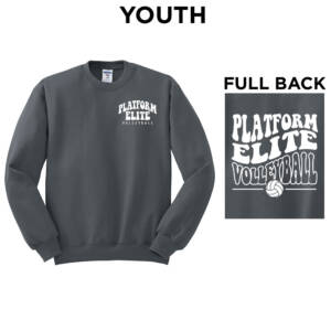 Platform Elite VB YOUTH Crewneck Sweatshirt – Charcoal Grey