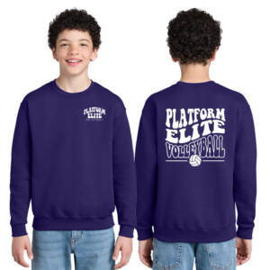 Platform Elite VB YOUTH Crewneck Sweatshirt -Purple
