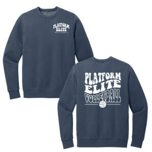 Platform Elite VB Unisex District Wash Fleece Crew – TrueNavy