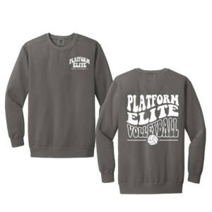 Platform Elite VB Comfort Colors Unisex Garment Dyed Fleece Crew – Grey