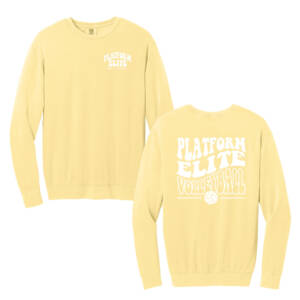 Platform Elite VB Comfort Colors Unisex Lightweight Crewneck Sweatshirt – Butter