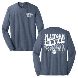 Platform Elite VB District Made Men’s Perfect Tri Long Sleeve Crew Tee – NavyFrost