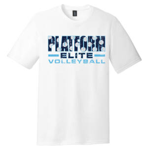 Platform Elite VB Unisex clothing District Perfect Tri blend Crew Tee – White
