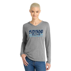 Platform Elite VB District Made Ladies Perfect Tri Long Sleeve Hoodie – Grey