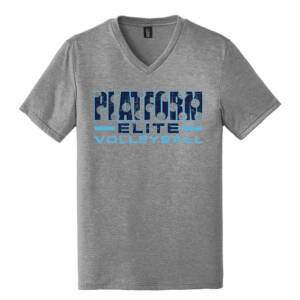 Platform Elite VB District Made Mens Perfect Tri V Neck Tee – GreyFrostWhite