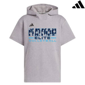 Platform Elite VB Adidas Dugout NWV Short Sleeve Hoodie Medium Grey Heather (3XS-L)