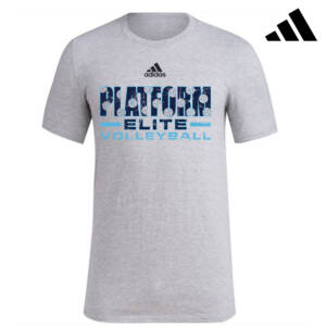 Platform Elite VB Adidas Fresh Badge of Sport short sleeve 100% ringspun cotton Tee Medium Grey Heather (M-4X)