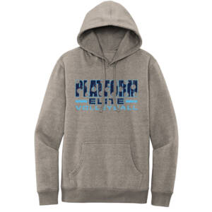Platform Elite VB Unisex District V.I.T. Fleece Hoodie – GreyFrostWhite