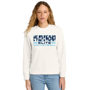 Platform Elite VB District Women’s V.I.T. Fleece Crew – Gardenia
