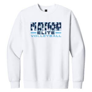 Platform Elite VB District Unisex  V.I.T. Heavyweight Fleece Crew – White