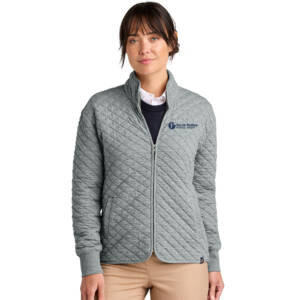 RV Physical Therapy Brooks Brothers Women’s Diamond Quilt Full-Zip-Light Shadow Grey Heather
