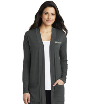 RV Physical Therapy Port Authority Ladies Concept Long Pocket Cardigan – GreySmoke