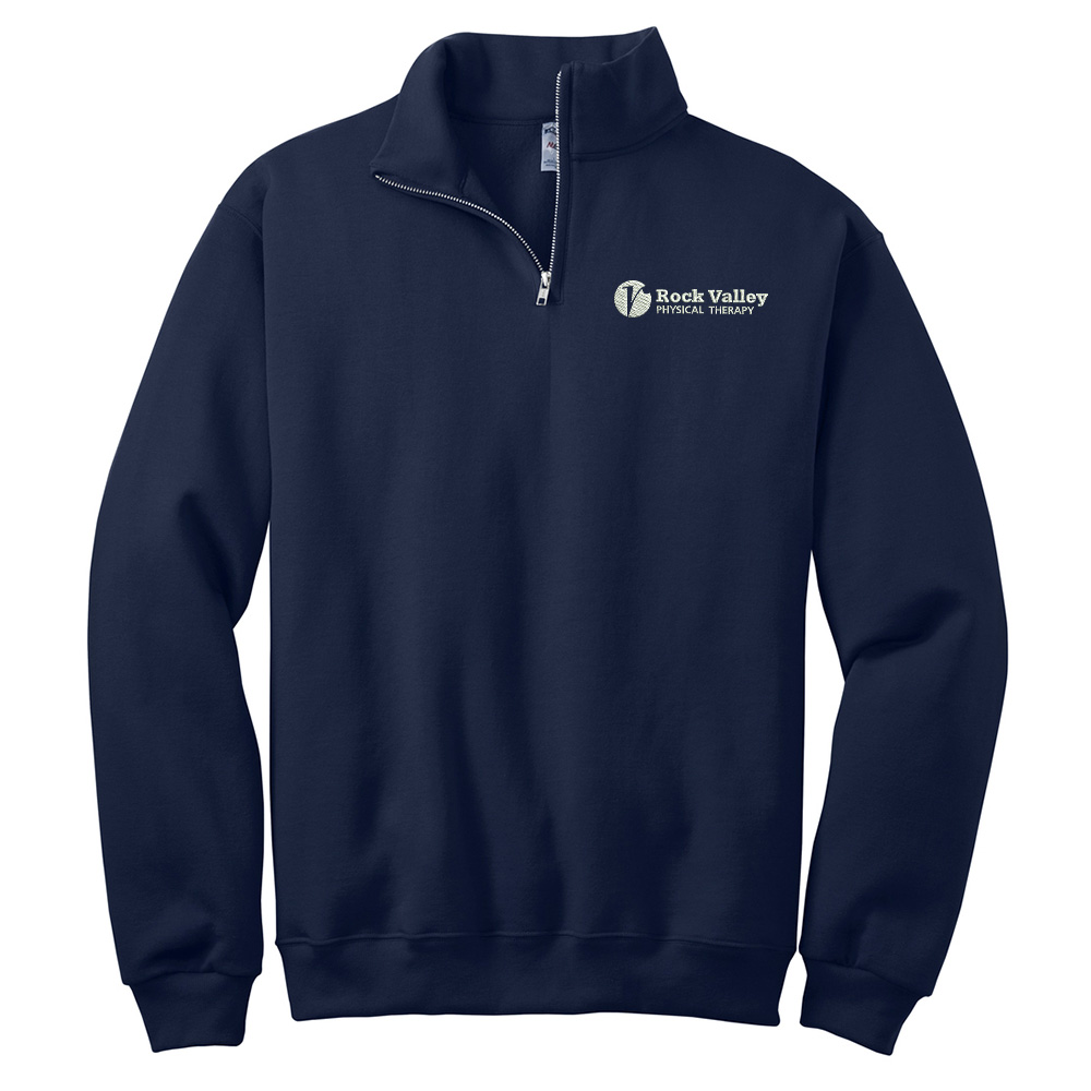 RV Physical Therapy JERZEES Nublend Unisex Cadet Collar Sweatshirt - Jnavy