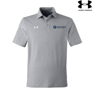 RV Physical Therapy Under Armour DRIVE Team Stripe Premium Polo Men – Mod Grey